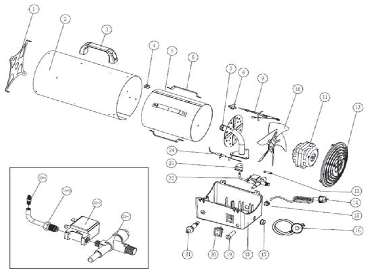 Запчасти, схема и деталировка Patriot GS 12 (633445012) EAN8 20013721