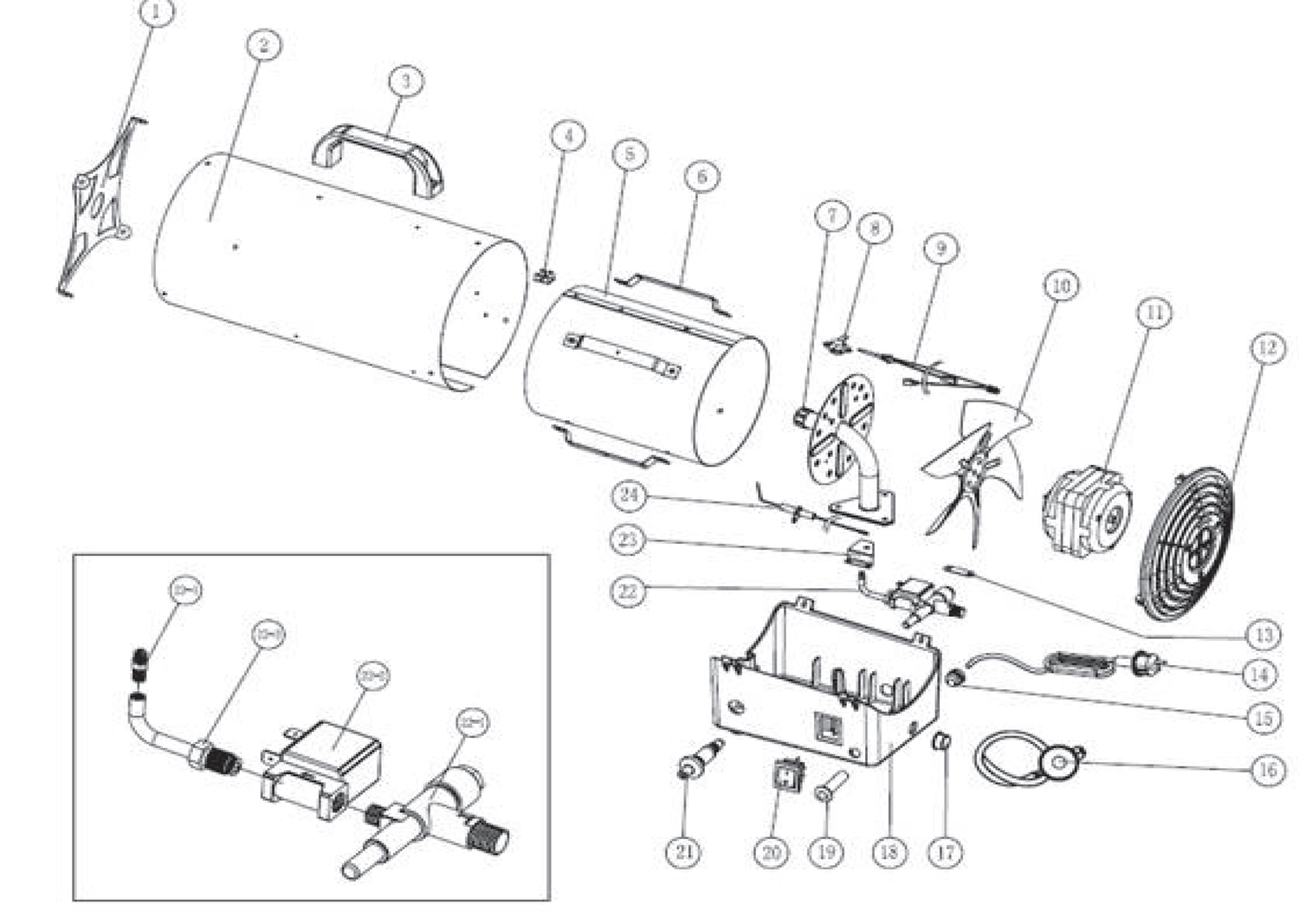 Запчасти, схема и деталировка Patriot GS 16 (633445020) EAN8 20013677