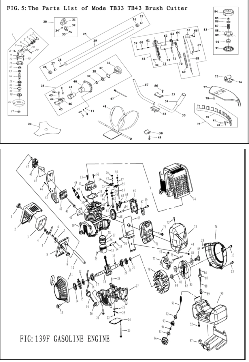 Запчасти, схема и деталировка Patriot PT 415 (250106240) EAN8-20008406