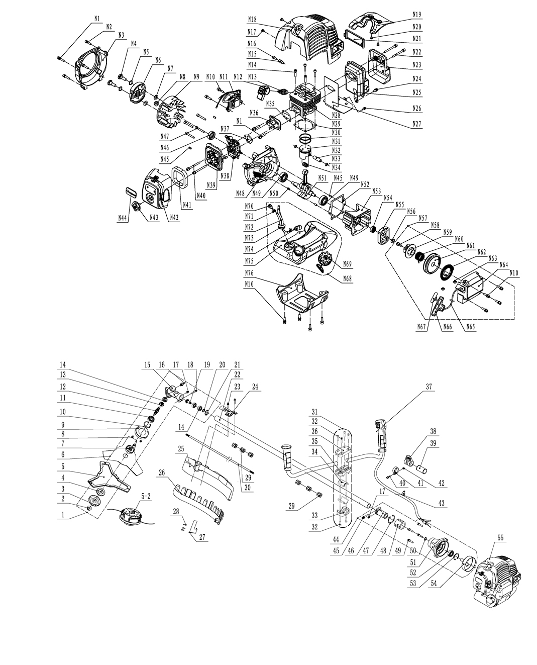 Запчасти, схема и деталировка Patriot PT 4555 Country (250108045) EAN8-20111731 2019