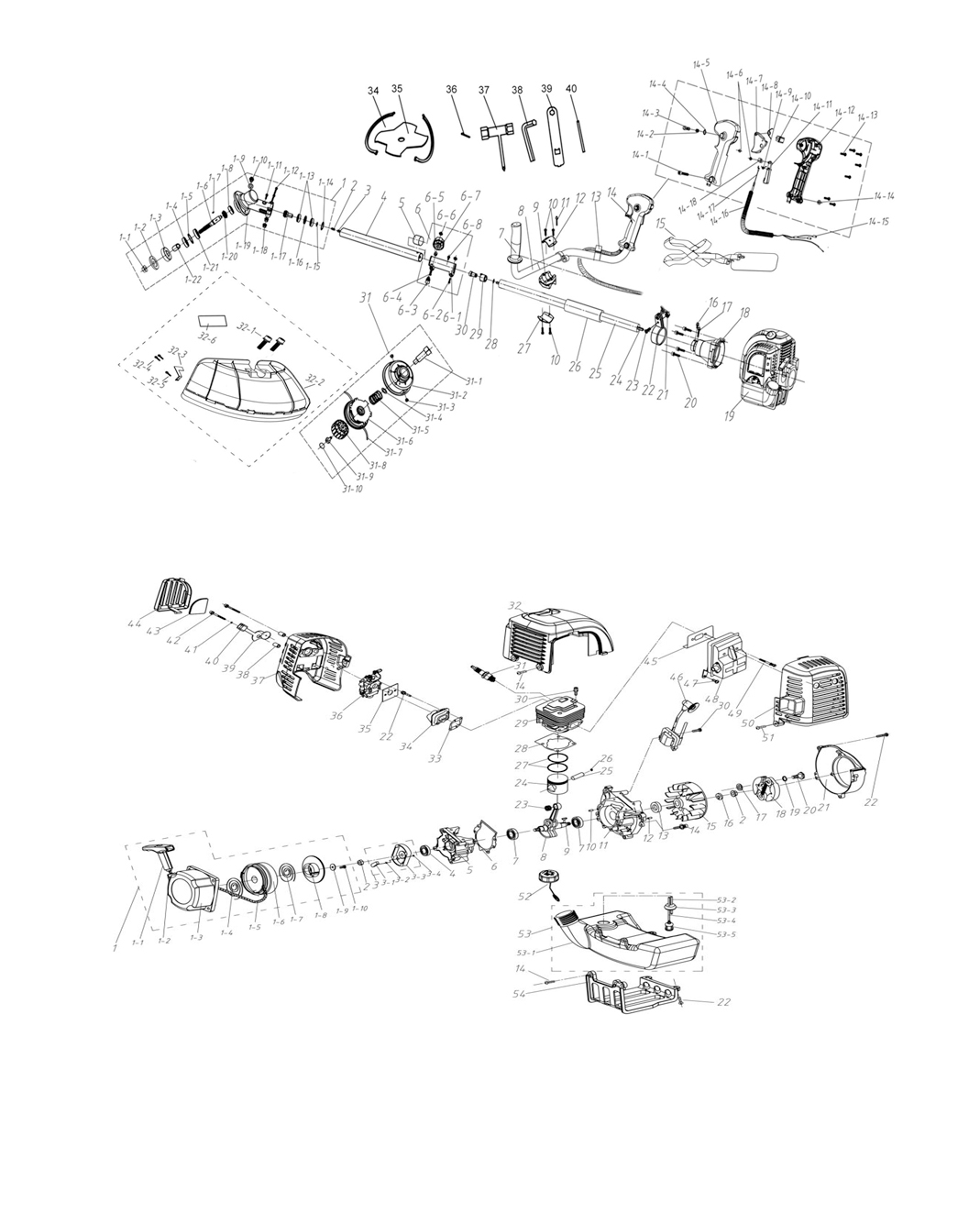 Запчасти, схема и деталировка Patriot PT 4555 ES (250108075)