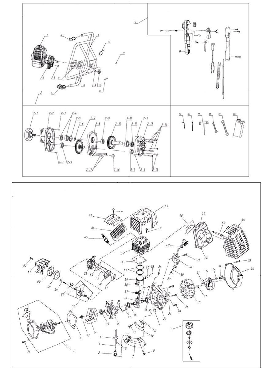Запчасти, схема и деталировка Patriot AE 53 D (742104451) EAN8-20088583 2018